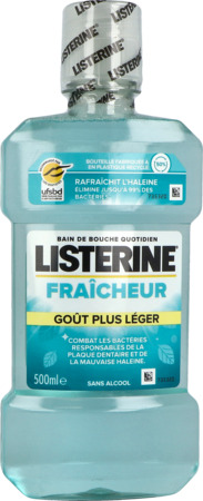 vignette Listerine Fraicheur Intense Bain De Bouche Gout Plus Leger 500ml