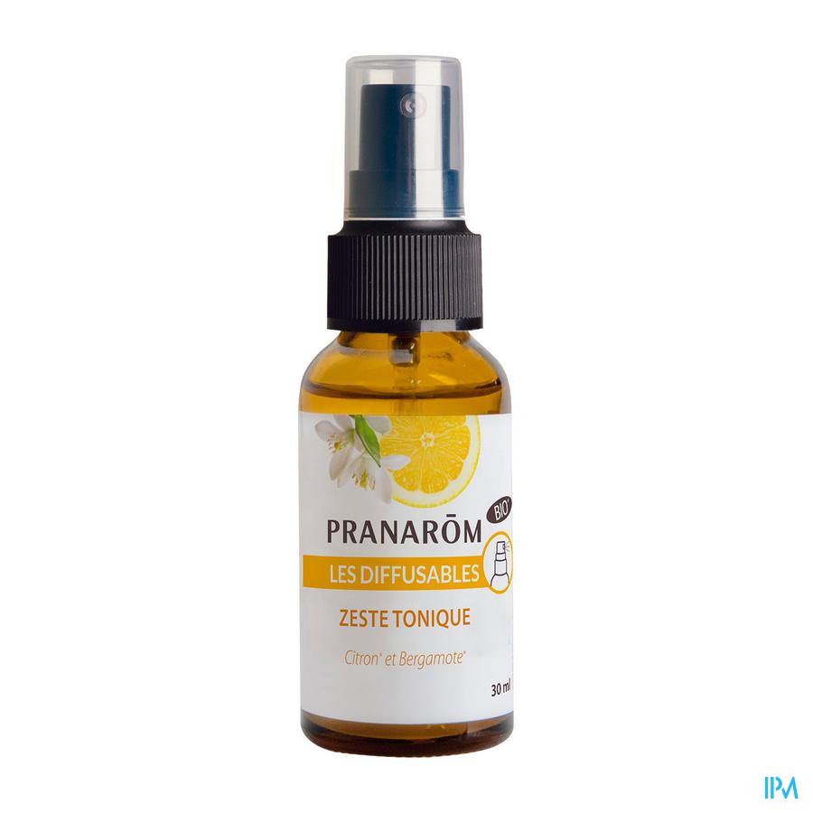 produit Pranarom Les Diffusables Zeste Tonique Bio Spray 30ml