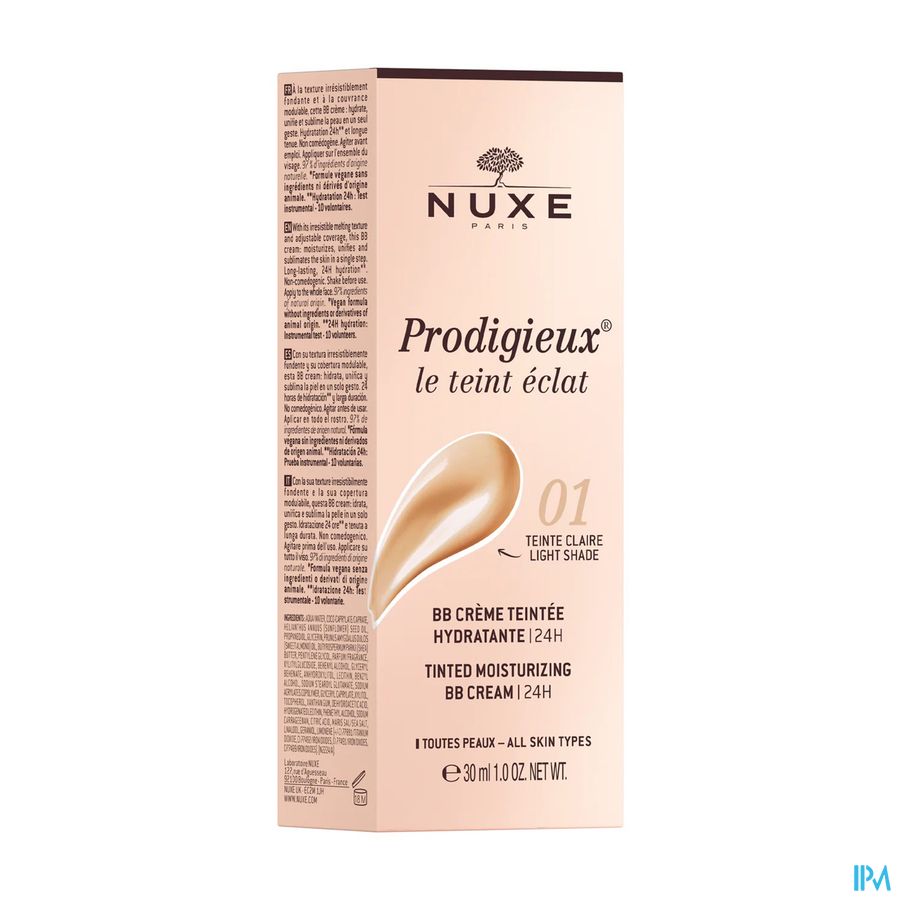 produit NUXE PRODIGIEUX BB CR TEINTEE CLAIR 30ML