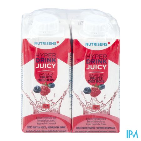 vignette Nutrisens Hyperdrink Juicy Fruit Des Bois 200ml X4