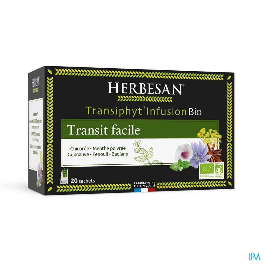 vignette Herbesan Transiphyt Infusion Bio Sachet 20