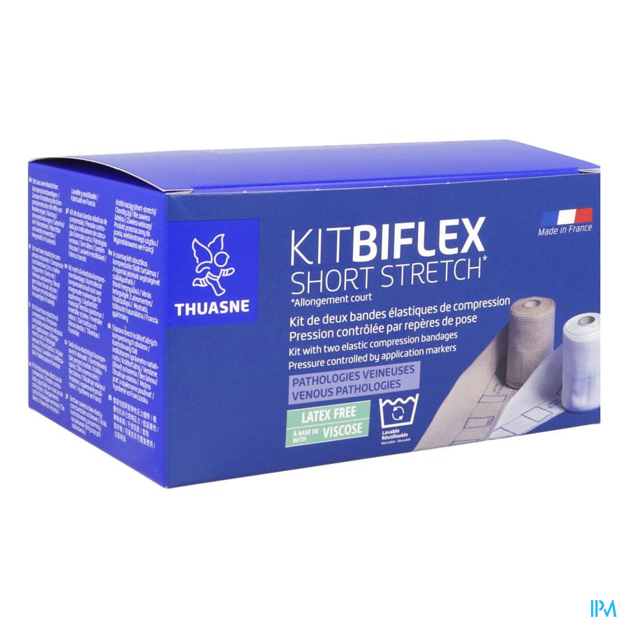 produit Thuasne Biflex Kit Bande Compression Allongement Court T1