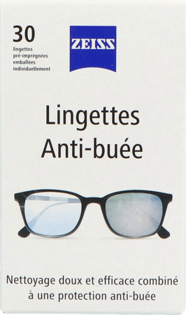 produit ZEISS LINGETTES ANTI BUEE 30
