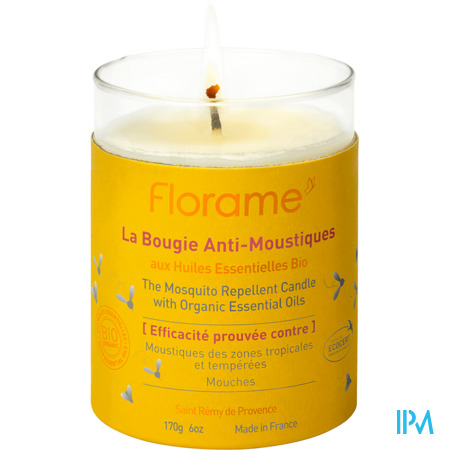 produit Florame Antimoustique Bougie Bio 170g