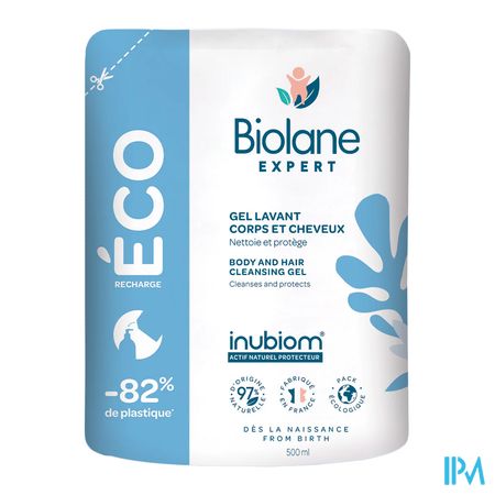 vignette Biolane Expert Gel Lavant Corps Et Cheveux Bio Recharge 500ml