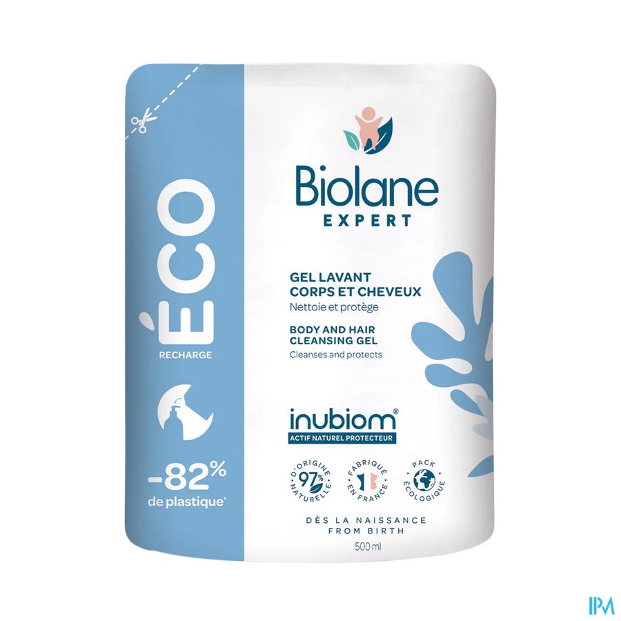 vignette Biolane Expert Gel Lavant Corps Et Cheveux Bio Recharge 500ml