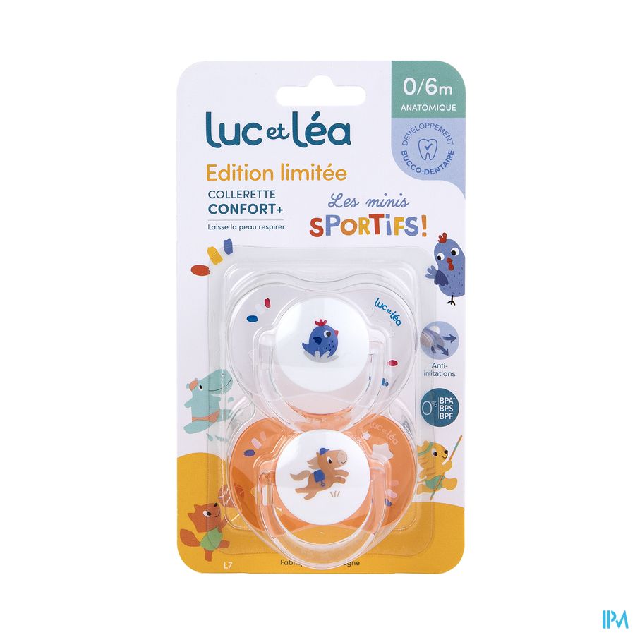 vignette Luc Et Lea Sucette Anatomique Jo Ete 2024 0/6m X2