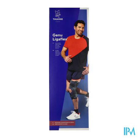 vignette Thuasne Ligaflex Genu Open Genouillere Longue Grise T5