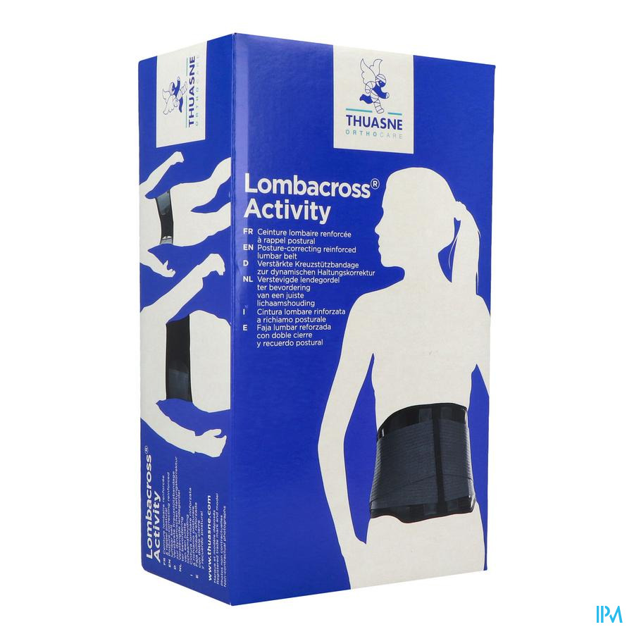 vignette Lombacross Activity G2 Ceinture Soutien Lombaire 21cm Noire T4