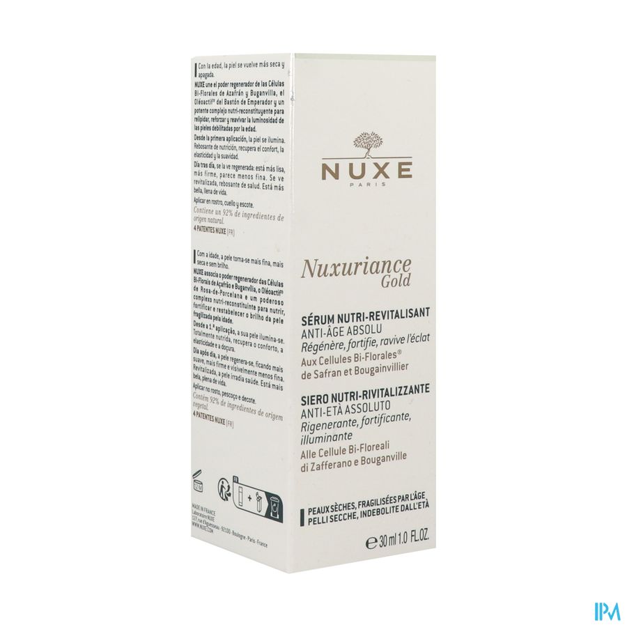 vignette Nuxe Nuxuriance Gold Serum Nutri Revitalisant 30ml