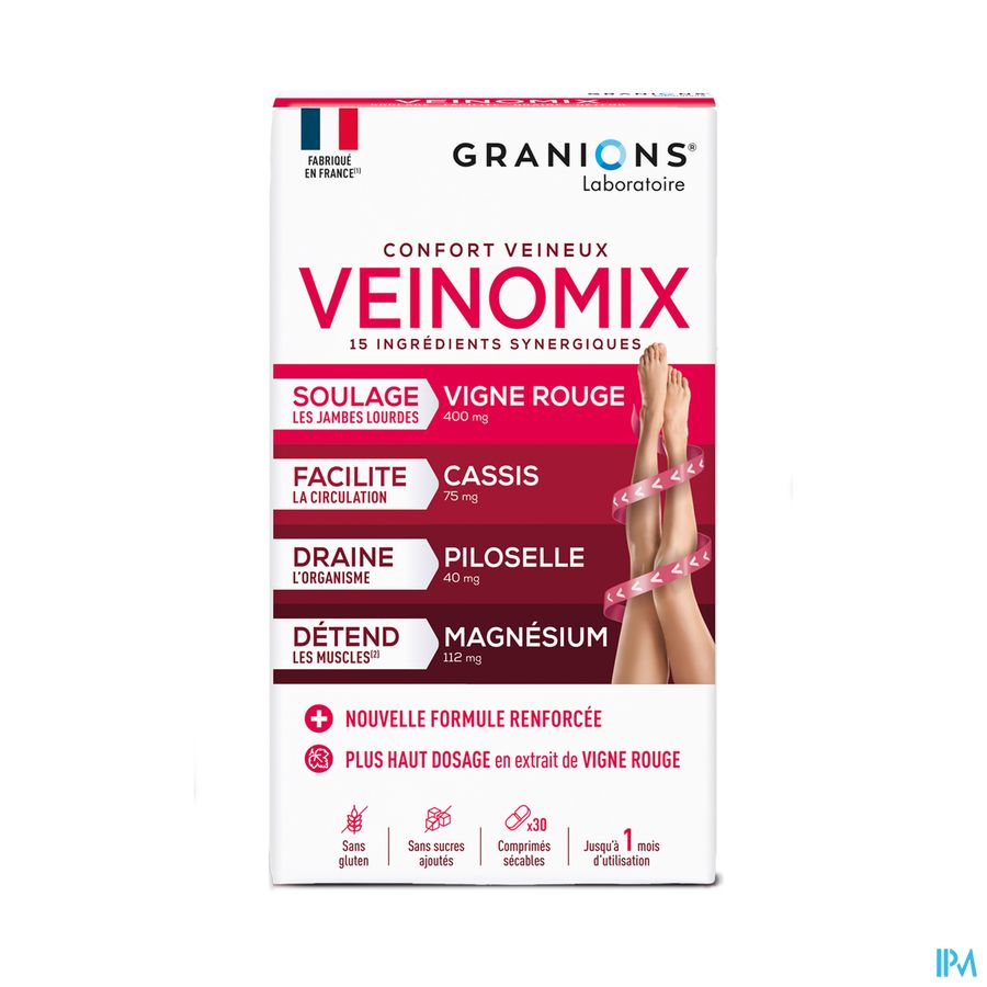 produit GRANIONS VEINOMIX FORT 30CPR