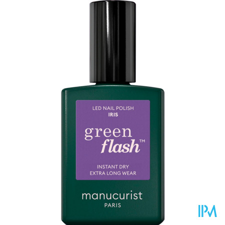 vignette Manucurist Green Flash Vernis A Ongles Iris 15ml