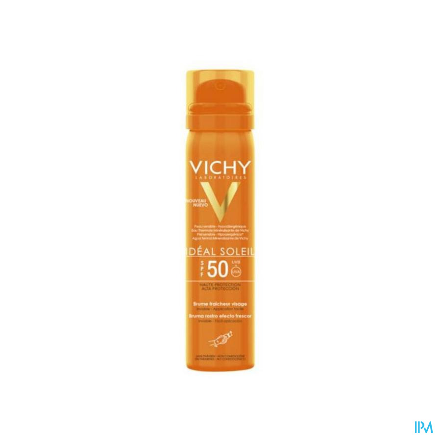 vignette Vichy Ideal Soleil Brume Hydratante Invisible Visage Spf50 75ml