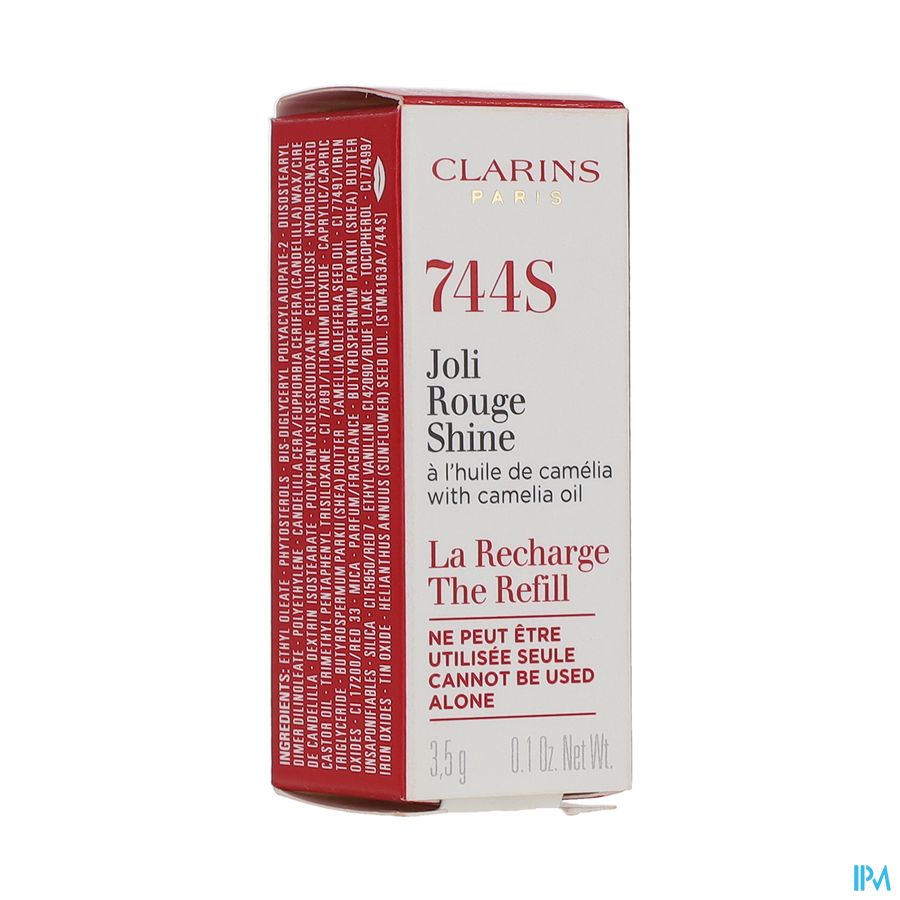 vignette Clarins Joli Rouge A Levres Brillant La Recharge 744 3g5