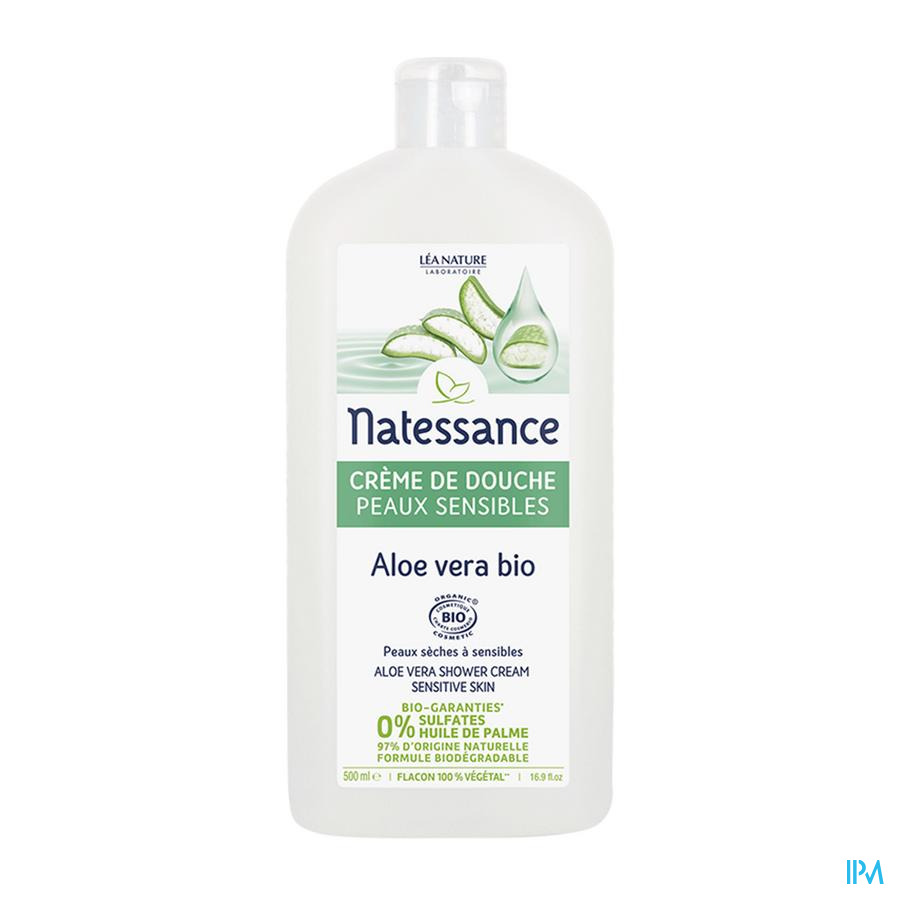 produit Natessance Bio Creme De Douche Aloe Vera Peaux Sensibles 500ml