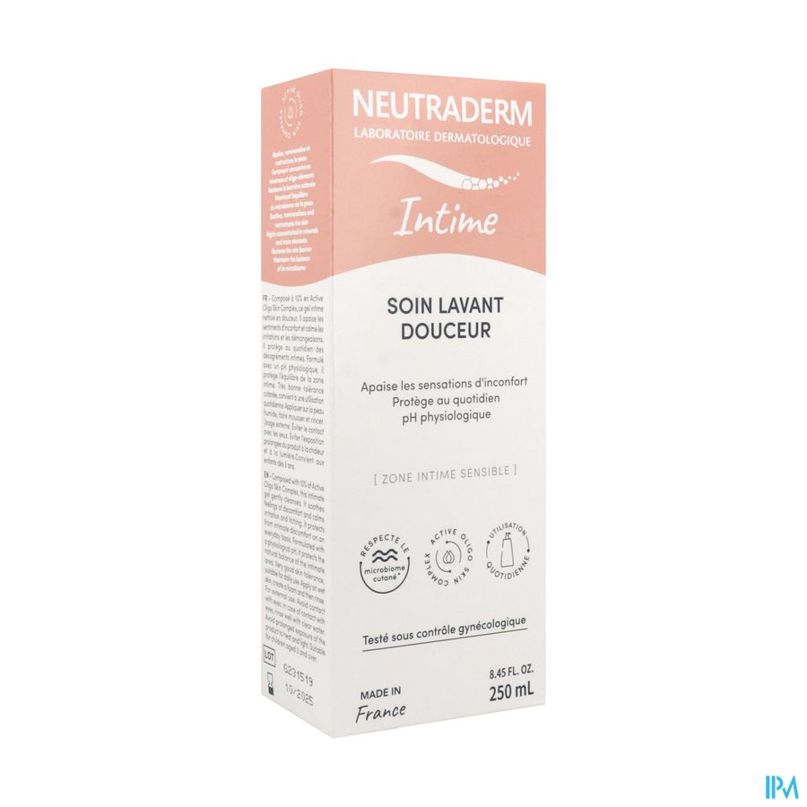 vignette NEUTRADERM GEL LAVANT INTIME FL250ML