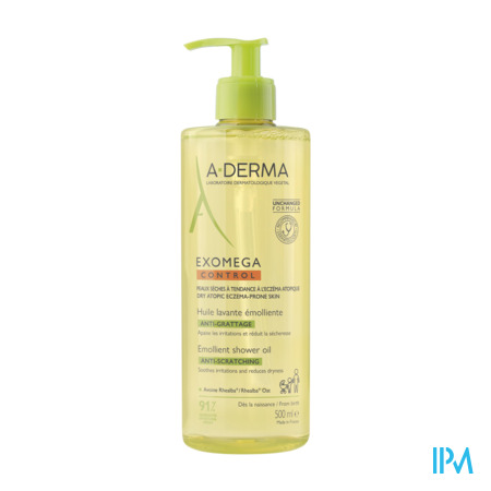 vignette A-DERMA EXOMEGA CONT HLE LAV 500ML