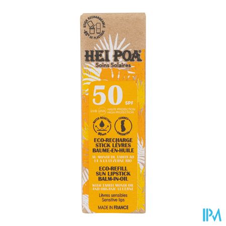 vignette Hei Poa Stick Levres Baume En Huile Spf50 4g Eco Recharge