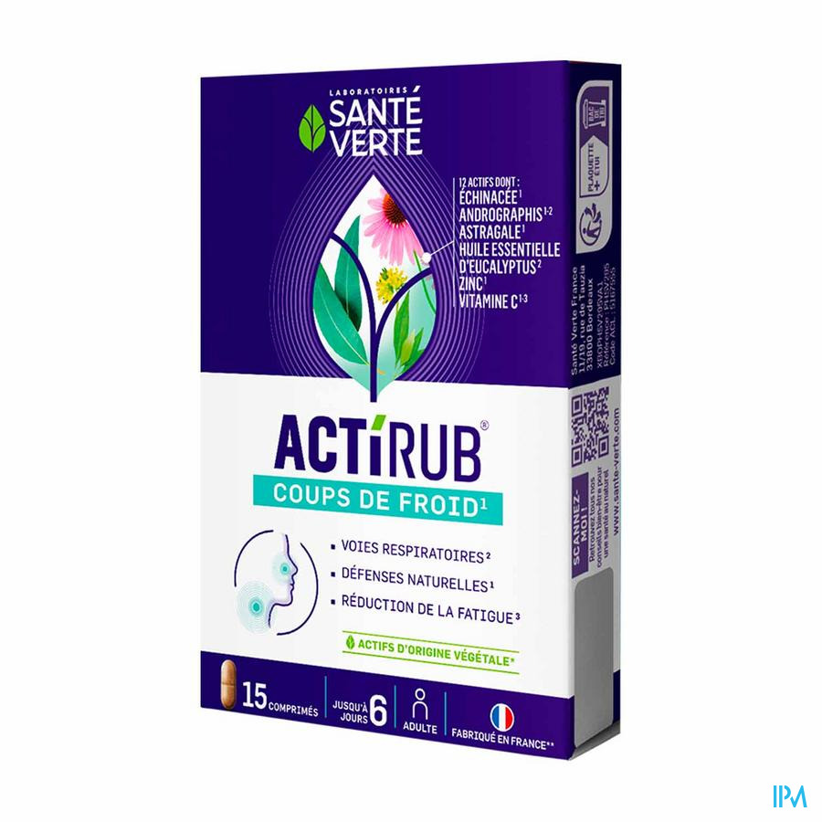vignette Sante Verte Actirub Periode Hivernale Comprime 15