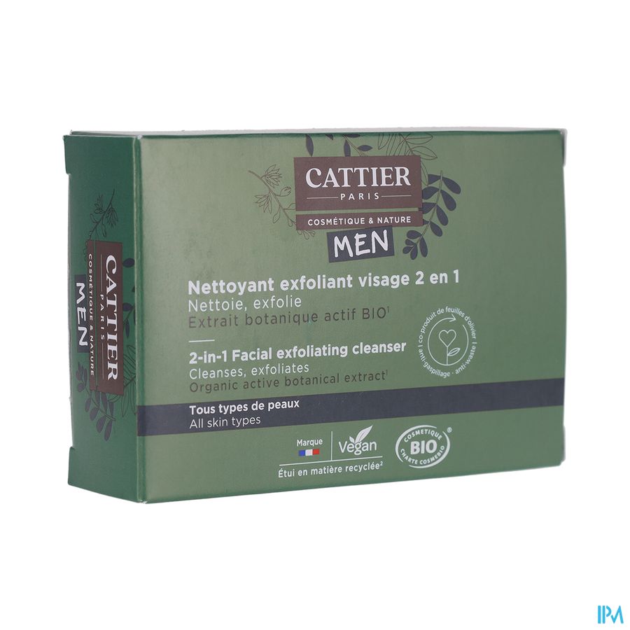 vignette CATTIER NETT EXF VIS 2EN1 SOLID HOMME 85G