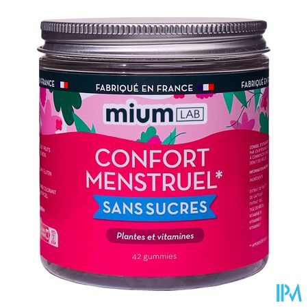 vignette Mium Lab Confort Menstruel Sans Sucre Gummies 42