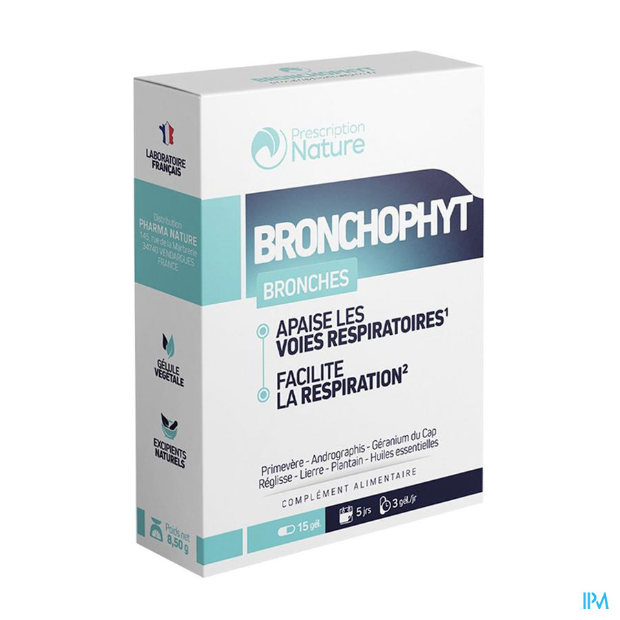produit BRONCHOPHYT 15 CP - PHARMA NATURE