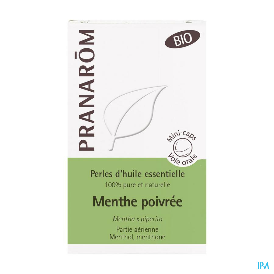 vignette Pranarom Perles Huile Essentielle Menthe Poivree Partie Aerienne Bio Capsule 60
