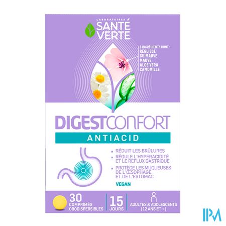 vignette Sante Verte Digest Confort Antiacid Comprime 30