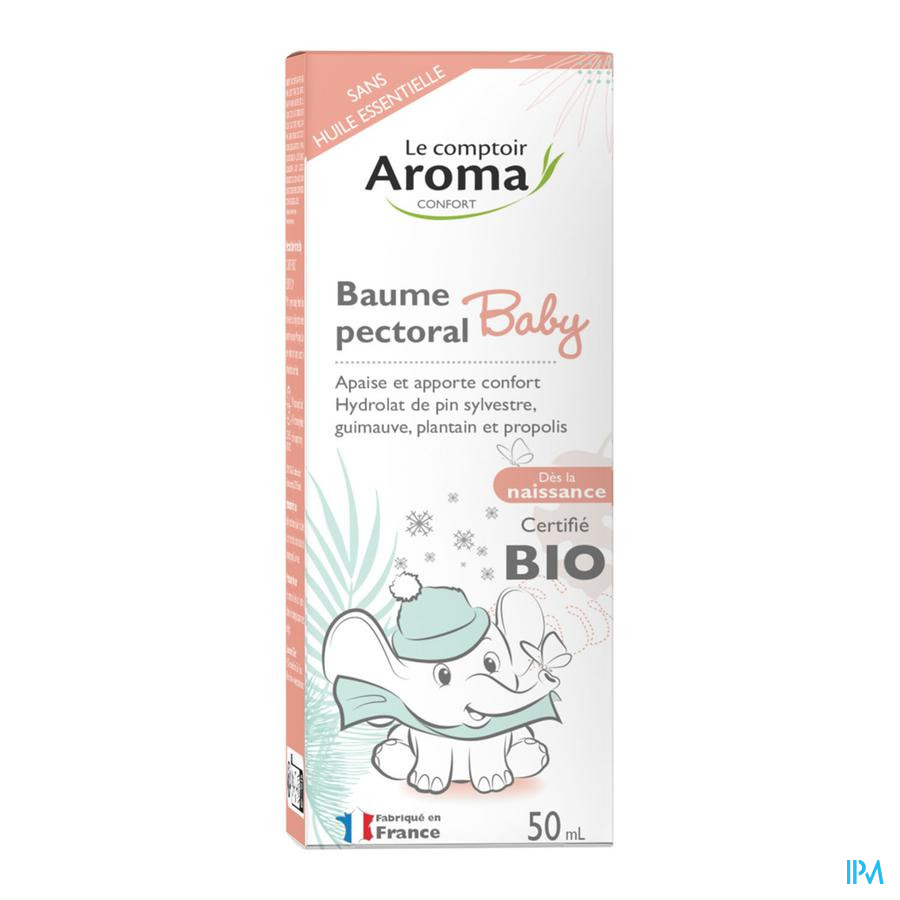 vignette Le Comptoir Aroma Baume Pectoral Bebe Hydrolat Bio 50ml