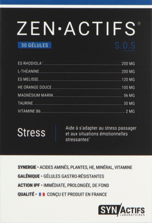produit ARAGAN ZENACTIFS STRESS GELUL 30