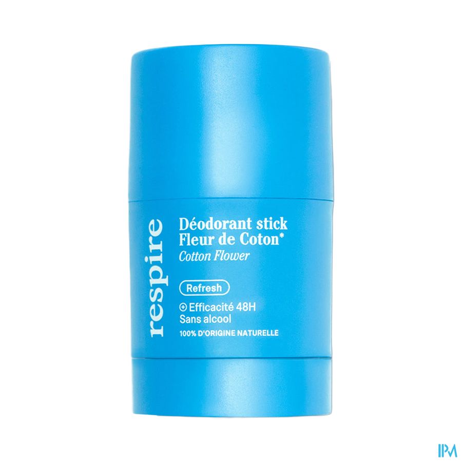 vignette RESPIRE DEO STICK FLEUR COTON 50G