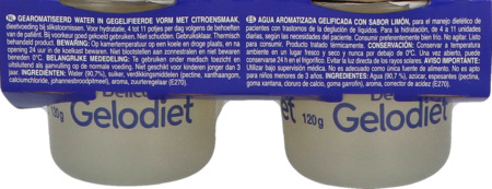 vignette Gelodiet Eau Gelifiee Citron 120g X4