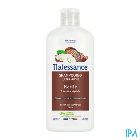 vignette Natessance Naturel Shampooing Creme Ultra Nourrissant Karite Keratine Vegetale 250ml