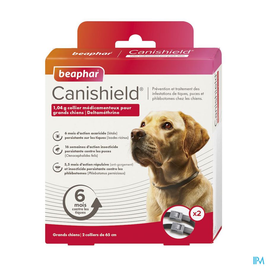 produit BEAPHAR COLLIER GRANDS CHIENS X2