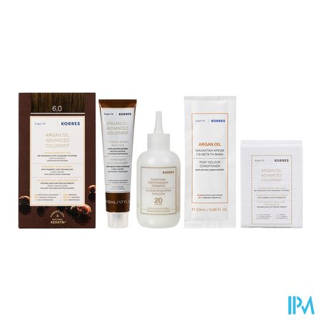 vignette Korres Coloration Argan 6.0 Blond Fonce 145ml