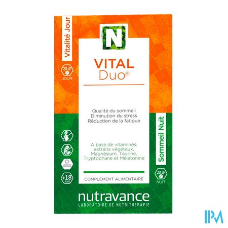 vignette Nutravance Vitalduo Jour Nuit Comprime 40