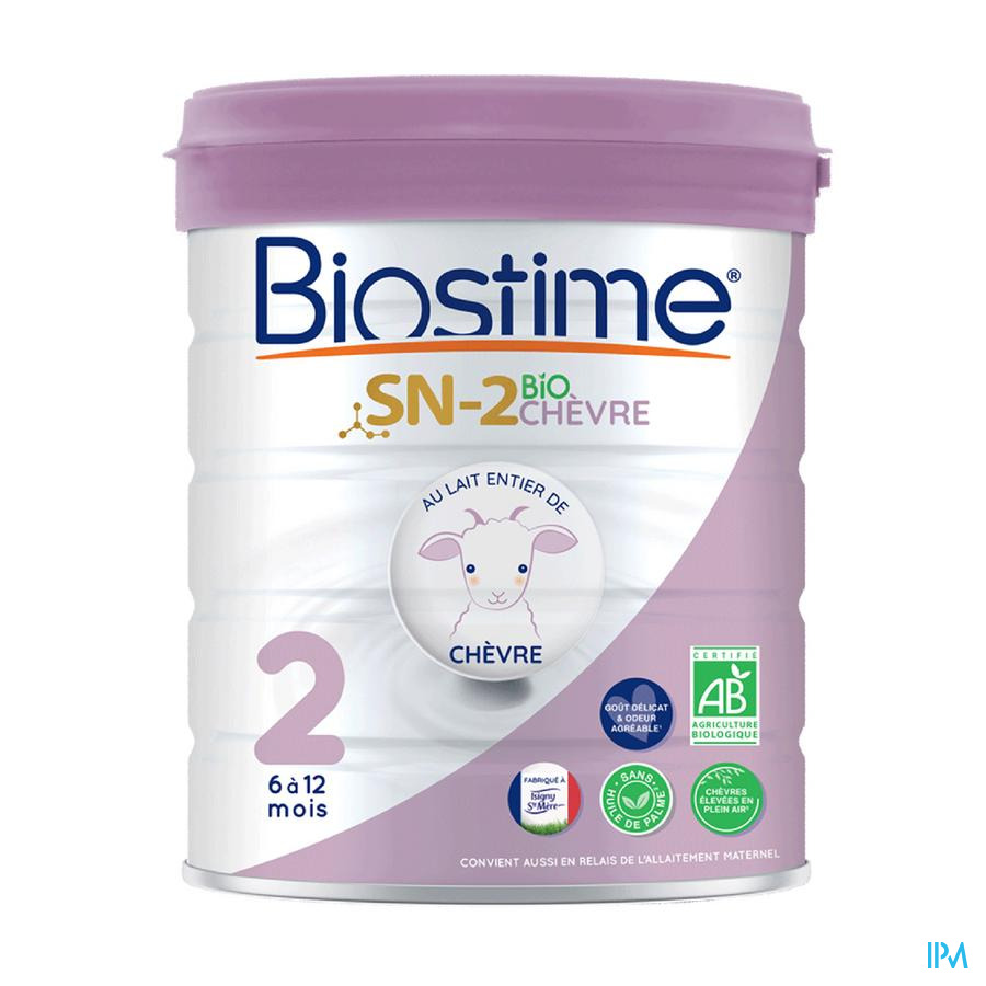 vignette BIOSTIME 2EEME AGE CHEVRE 6-12MOIS 800G