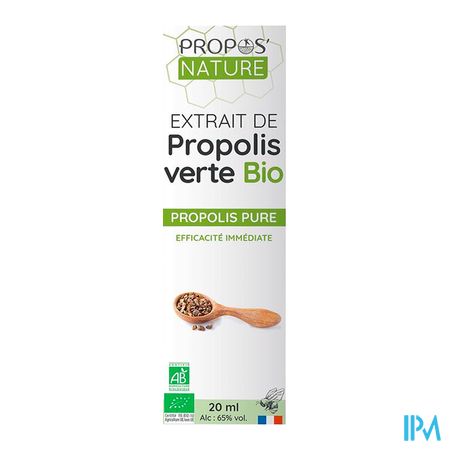 produit Propos Nature Solution Extrait Hydroalcoolique Propolis Verte 20ml