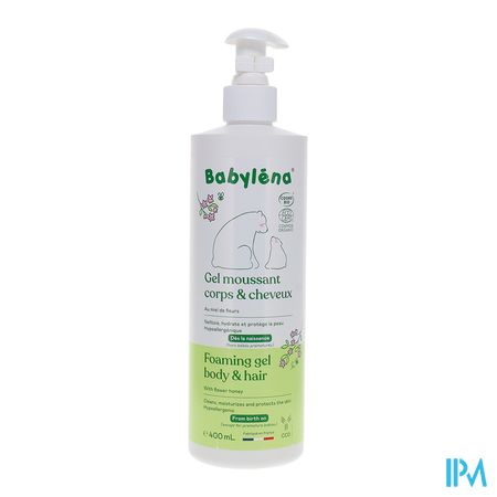 vignette Babylena Gel Moussant Corps Et Cheveux Bio 400ml