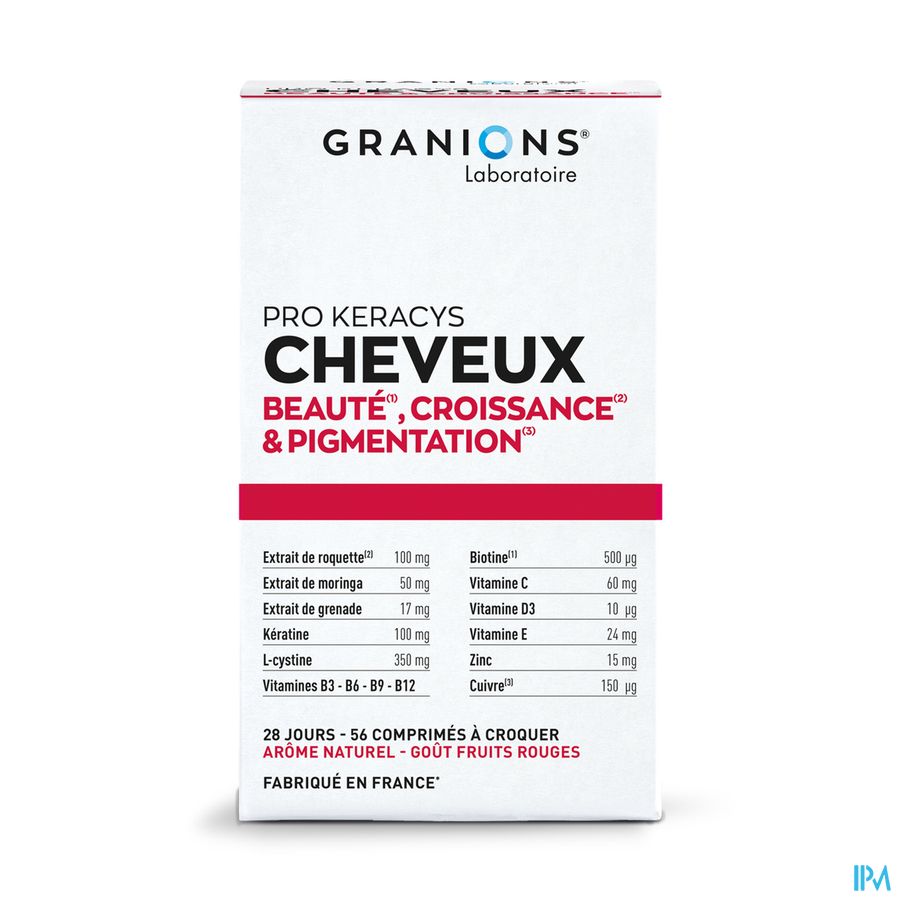produit GRANIONS PRO KERACYS CHEVEUX CPR BEAU/VIT
