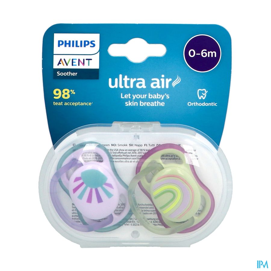 vignette AVENT SUCET ULTRA AIR 0-6M MIXTE DECO