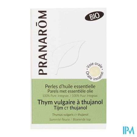vignette Pranarom Perles Huile Essentielle Bio Thym Vulgaire Ct Thujanol 60 Perles 100mg