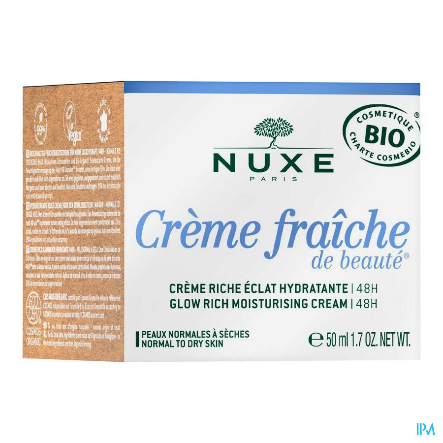 vignette Nuxe Creme Fraiche De Beaute Creme Riche Eclat Hydratante 24h 50ml