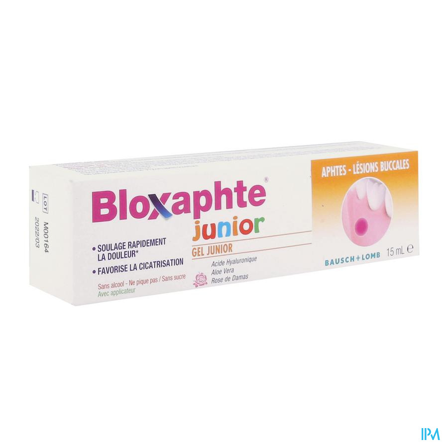 vignette BLOXAPHTE JUNIOR GEL 15ML