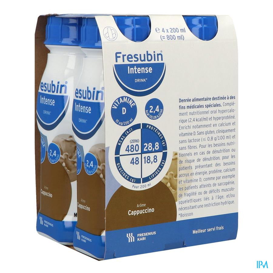 produit Fresubin Intense Drink Cappuccino 200ml X4