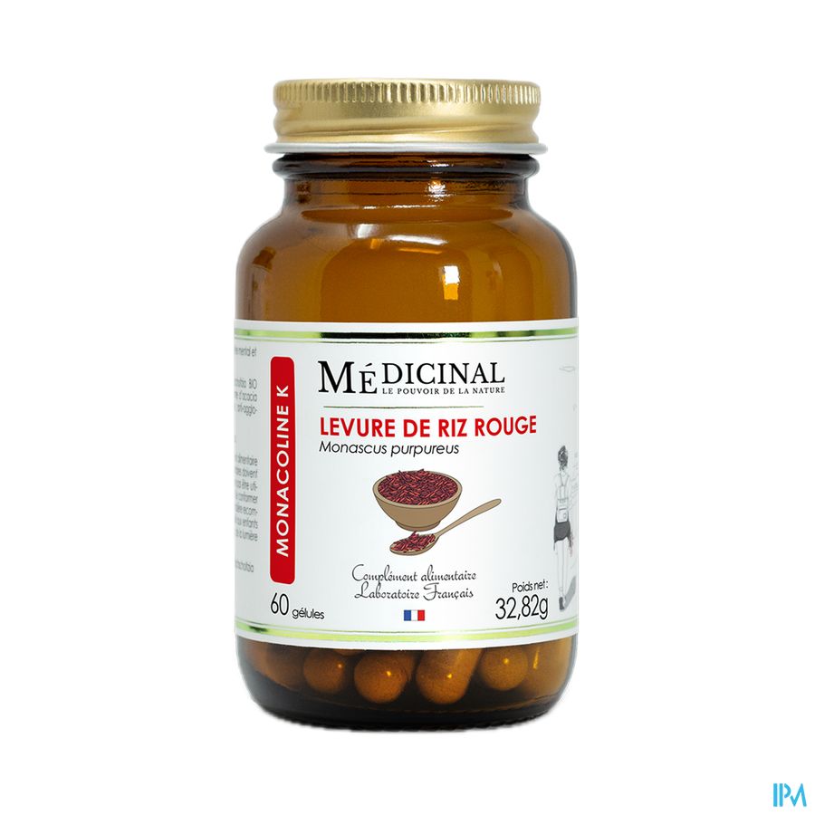 produit MEDICINAL LEVURE DE RIZ ROUGE 60 GEL