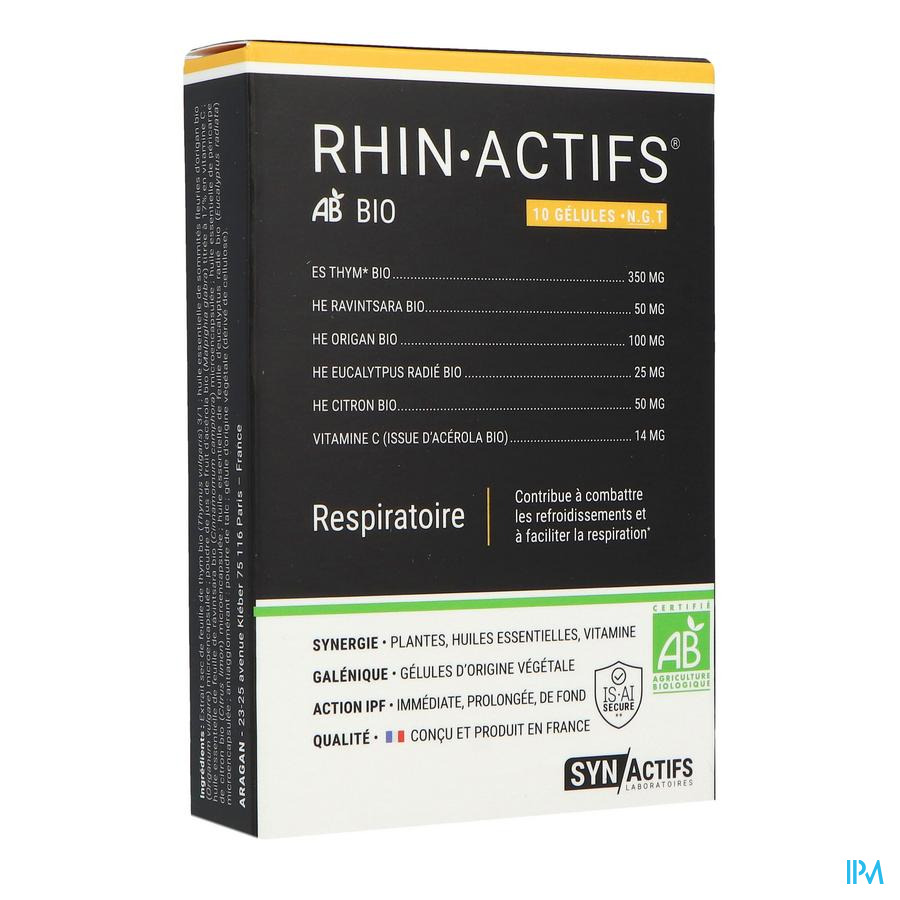 vignette Synactifs Rhin Actifs Bio Gelule 10