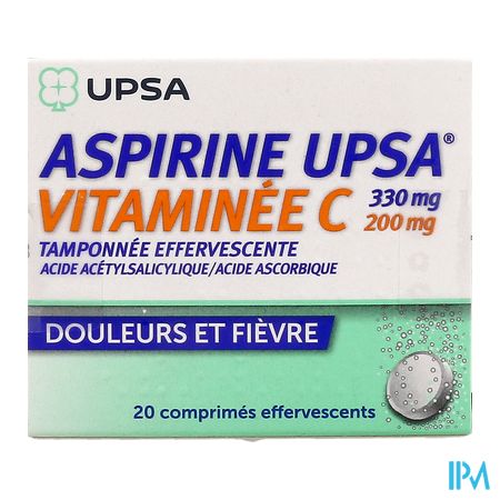 vignette ASPIRINE VIT C UPSA CPR EFF 20