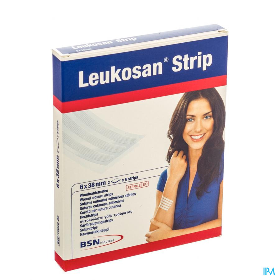 vignette Leukosan Strip Suture Cutanee 6mm X 38mm 12