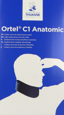 vignette Thuasne Ortel C1 Anatomic Collier Cervical 11cm Bleu T2